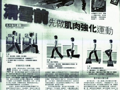 經濟日報 - 滑雪前先做肌肉強化運動